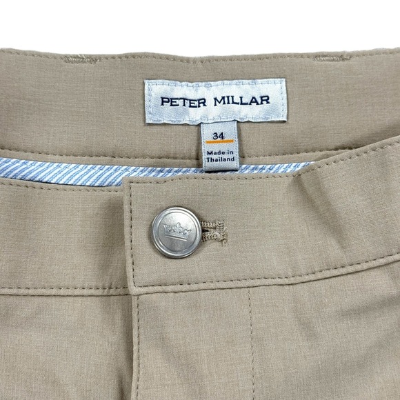 NWT Peter Millar Shackleford Performance Hybrid Short Mens Size 34 Khaki - $108 - Picture 3 of 14